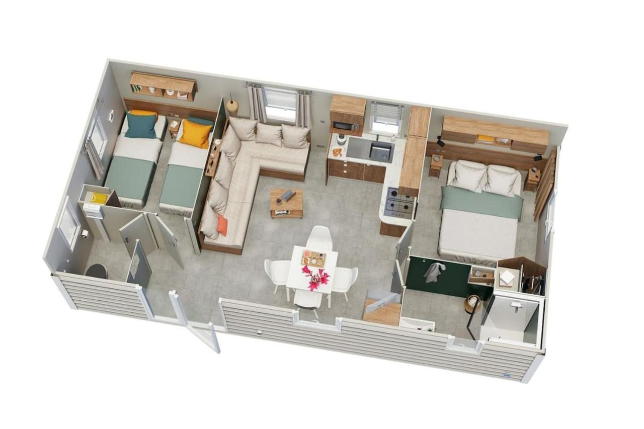Mobile-Home Dans Camping 4 Etoiles Condrieu Exteriér fotografie